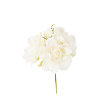 Roses anciennes en tissu ivoire, décoration élégante et romantique | jourdefete.com