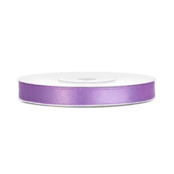 Bobine de ruban satiné - 6 mm x 25 m - Couleur au choix