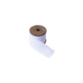Ruban de table en gaze de coton 3 mètres couleur blanc | jourdefete.com