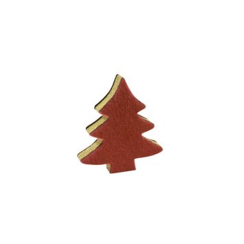 Sapin à poser en bois, paillettes et velours  - Couleur au choix