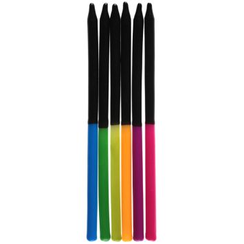 12 bougies bicolores pour anniversaire - Collection Festicolor - Couleur au choix
