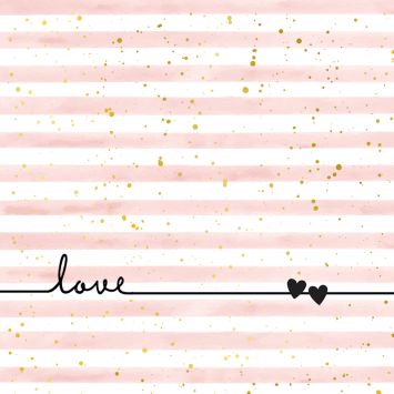 Serviettes "Love Line" rayures élégantes et motif "love" | jourdefete.com