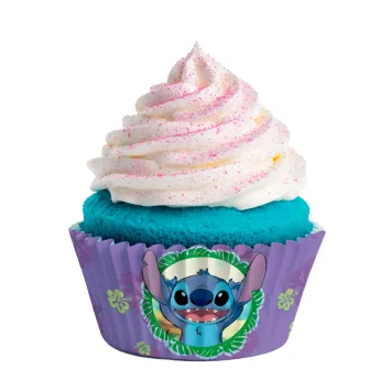 25 caissettes pour cupcakes - Diamètre 5 cm - Stitch™