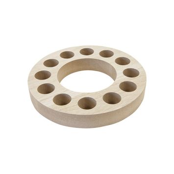 Support bois rond pour tubes à essai, accessoire déco et créatif pour mariages et réceptions | jourdefete.com