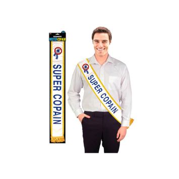 Echarpe Mister Super Copain Bleue