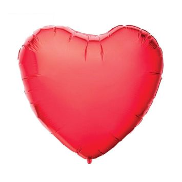 Ballon Métallique - Cœur Rouge | jourdefete.com