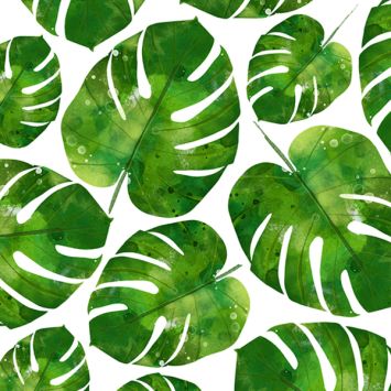 Serviettes Philomix 33 x 33 cm aux motifs végétaux pour une ambiance tropicale | jourdefete.com