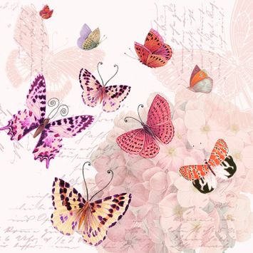 Serviettes Atelier "Bouture de Prairie" aux motifs floraux délicats | jourdefete.com