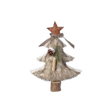 sapin-fourrure-synthetique-decoration-noel-table | jourdefete.com