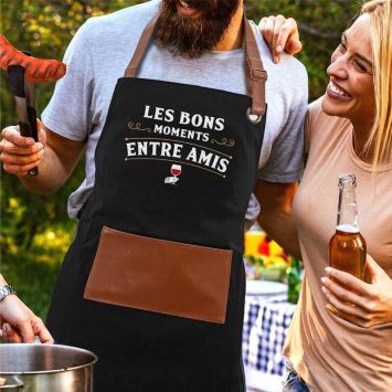 Tablier de cuisine - Les bons moments entre amis - Collection Les bons vivants