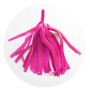 Guirlande 5 tassels - Fuchsia