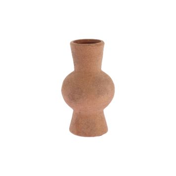 Vase en céramique camel Thalya 10x18 cm décoration mariage bohème | jourdefete.com