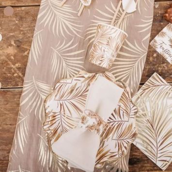 Chemin de table en mousseline - Collection Tropicool 