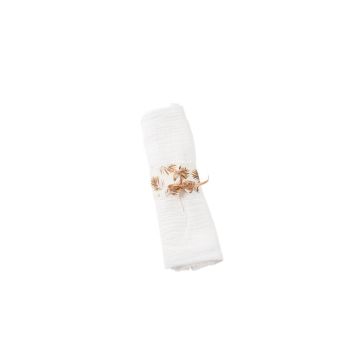8 ronds de serviette en carton avec ruban en satin de la collection tropicool