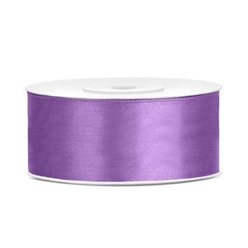 Bobine de ruban satiné - 25 mm x 25 m - Couleur au choix