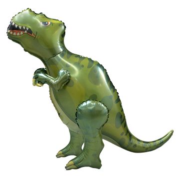 Ballon dinosaure 3D T-Rex vert 66 cm pour décoration de fête | jourdefete.com