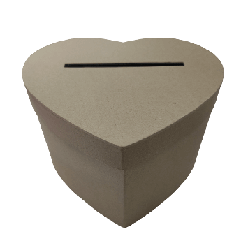 Urne en forme de cœur - 25 x 24 x 14 cm - Couleur au choix