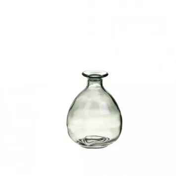 Vase bouteille en verre - Lina - 9,2 x 12 cm - Couleur au choix