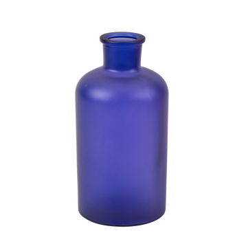 Vase en verre bleu roi, design épuré et chic | jourdefete.com