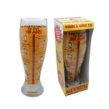 Verre à Bière Géant - 18 Ans