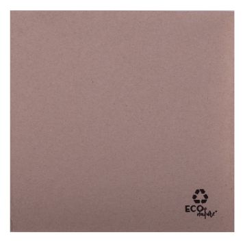 Serviettes en papier kraft recyclables 38x38 cm pour une décoration naturelle | jourdefete.com