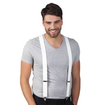 Bretelles de gangster  - Blanc