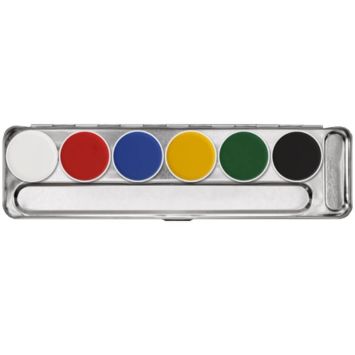 Maquillage Kryolan - Aquacolor - Palette de 6 couleurs