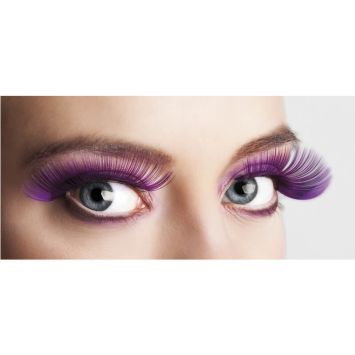 Faux cils longs - Violet