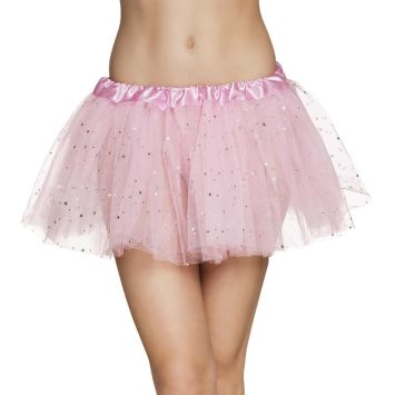 Tutu rose pâle étoiles - Adulte - Taille Unique