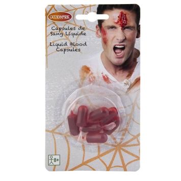 Blister de 7 Capsules de Faux Sang