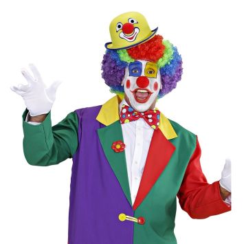 Chapeau Melon de Clown Feutre - Jaune