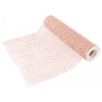 Chemin de table Glitter 30cm x 500cm - Rose Gold