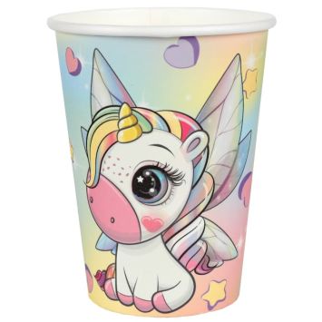 Un lot de 10 gobelets en carton pour un anniversaire féérique pour enfant | jourdefete.com