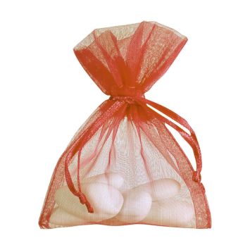 Des pochons de couleur terracotta parfaits afin d'offrir des dragées à vos invités lors de votre événement | jourdefete.com