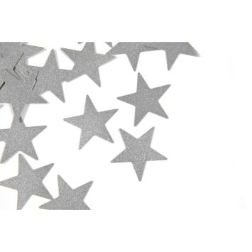 10 g de confettis métallisés en forme d'étoile à parsemer - Couleur au choix