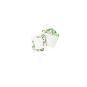 10 Invitations et Enveloppes - Tropical Or