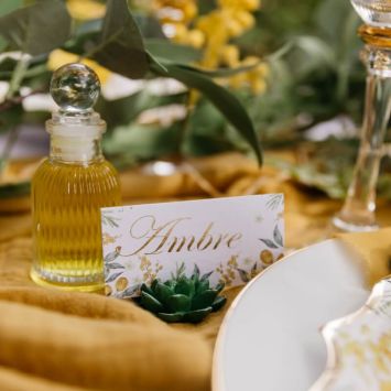 10 Marque-Places - Collection Mimosa