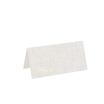 Marque-places Communion effet lin et or x10 | jourdefete.com
