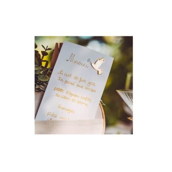 10 Menus - Communion - Eucalyptus & Or
