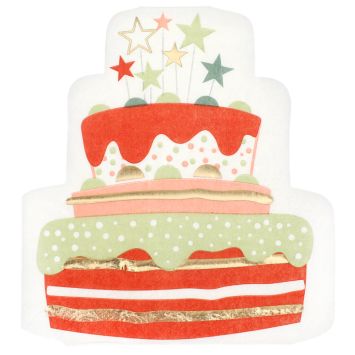 10 serviettes en papier - 30 x 33 cm - Collection Anniversaire Scintillant - Couleur au choix