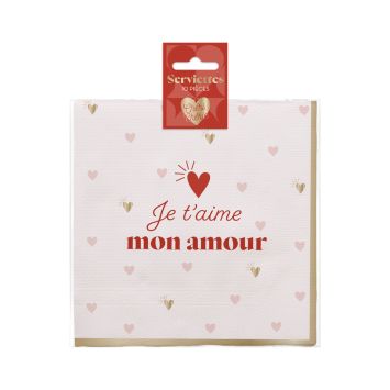 Des serviettes d'amour pour la Saint-Valentin | jourdefete.com