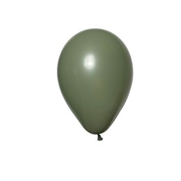 100 ballons opaques 25 cm vert olive | jourdefete.com