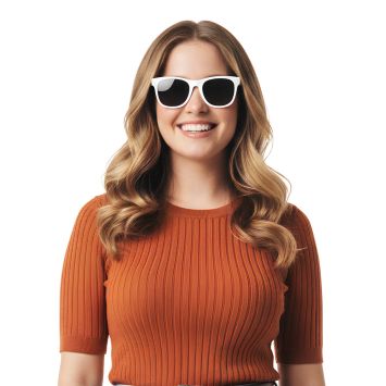 Lunettes de fête Blues blanches | jourdefete.com