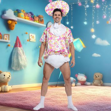 Déguisement humoristique de Bébé pour adulte - Taille au choix