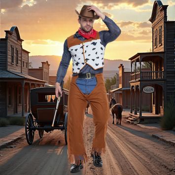 Déguisement de Cow-Boy pour homme - Taille au choix