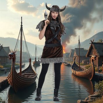 Déguisement de Viking pour femme - Taille au choix