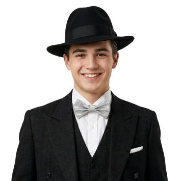 Nœud papillon pailleté en polyester - Couleur au choix