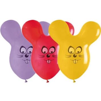 4 longs ballons souris | jourdefete.com