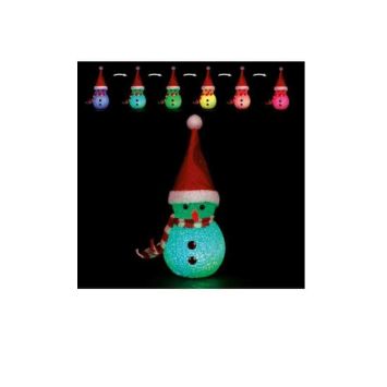 Figurine Bonhomme de Neige Lumineux - Couleurs Changeantes