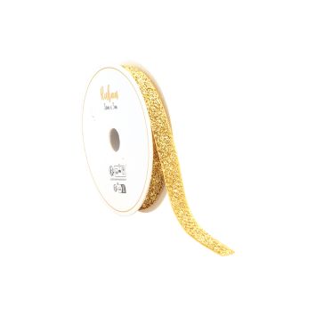 Ruban pailleté - Cadeaux de Noël - 10 mm x 3 m - Couleur au choix